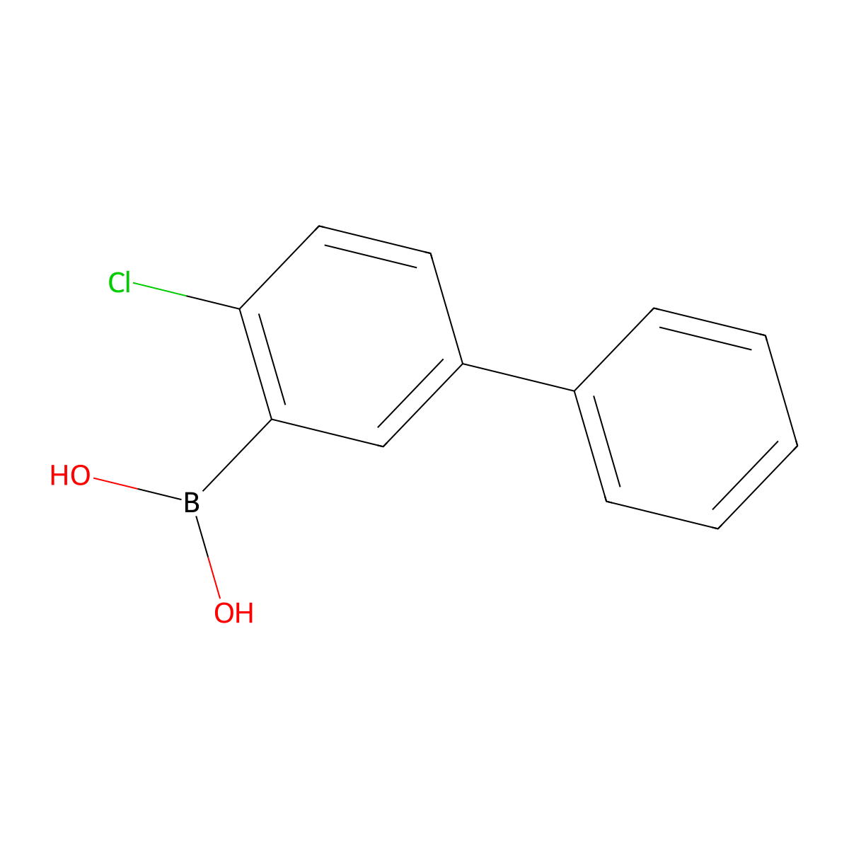 (2-Chloro-5-phenylphenyl)boronic acid molecular structure, CAS 2454303-23-0