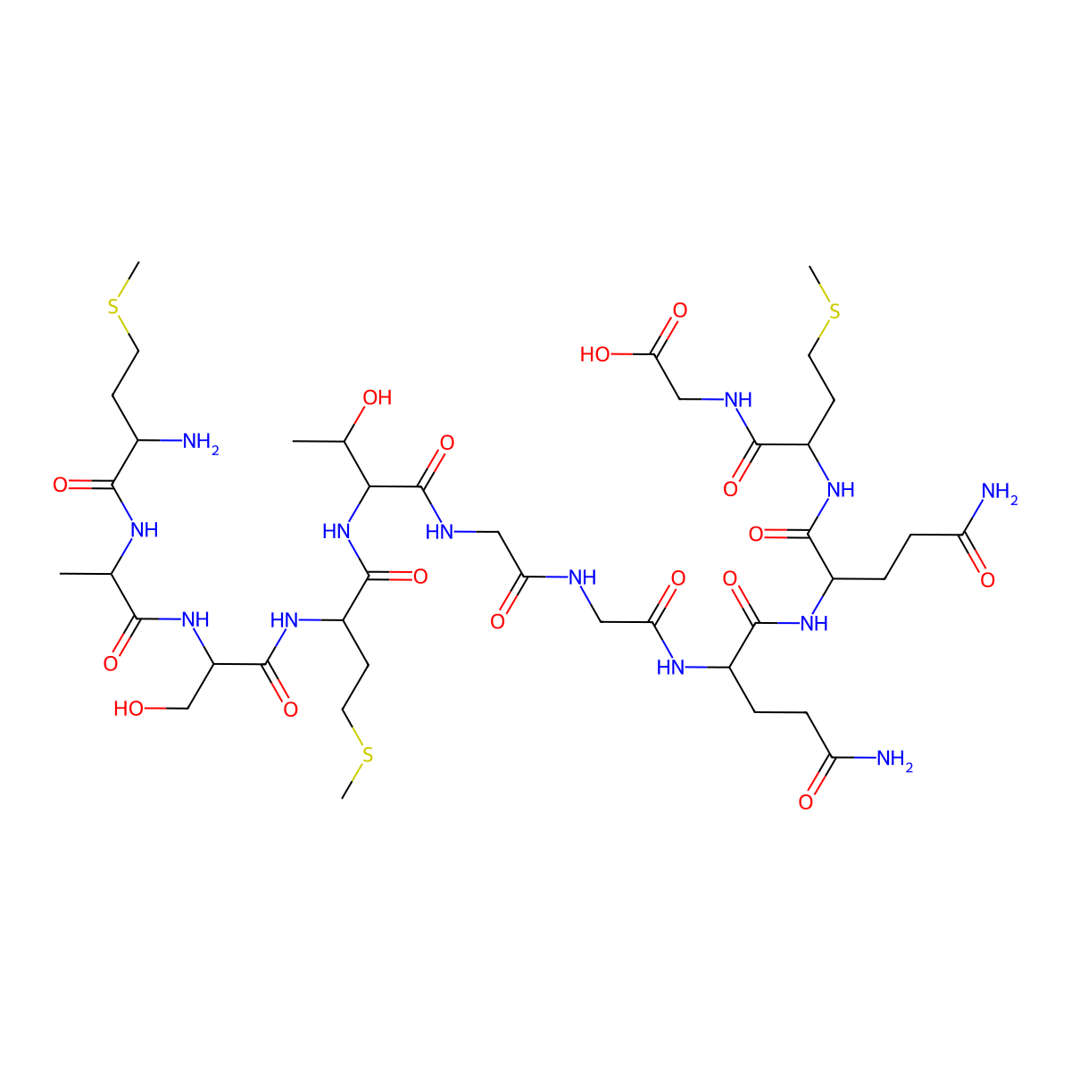 T7 Tag Peptide molecular structure, CAS 245445-88-9