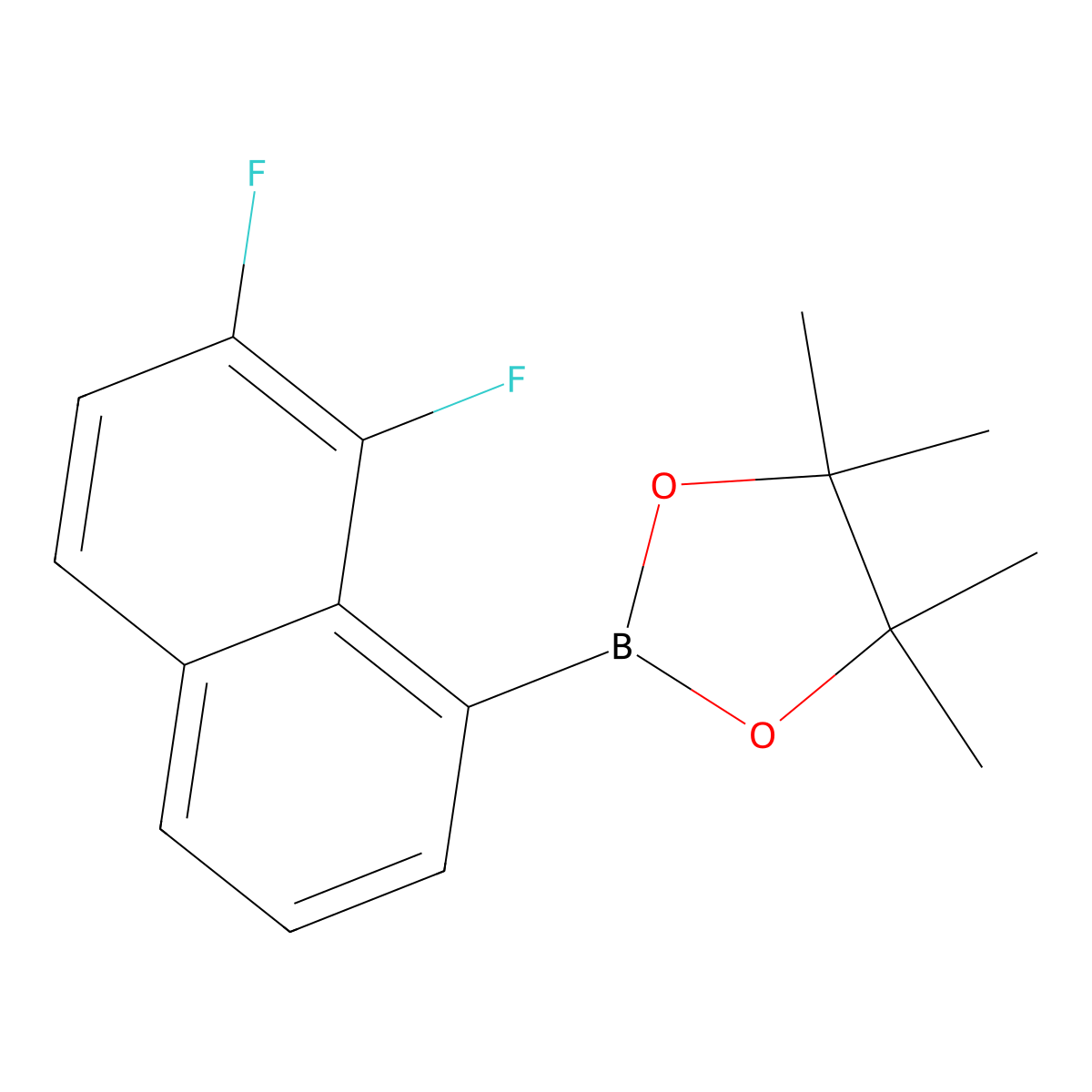 2-(7,8-Difluoro-1-naphthyl)-4,4,5,5-tetramethyl-1,3,2-dioxaborolane molecular structure, CAS 2454490-85-6