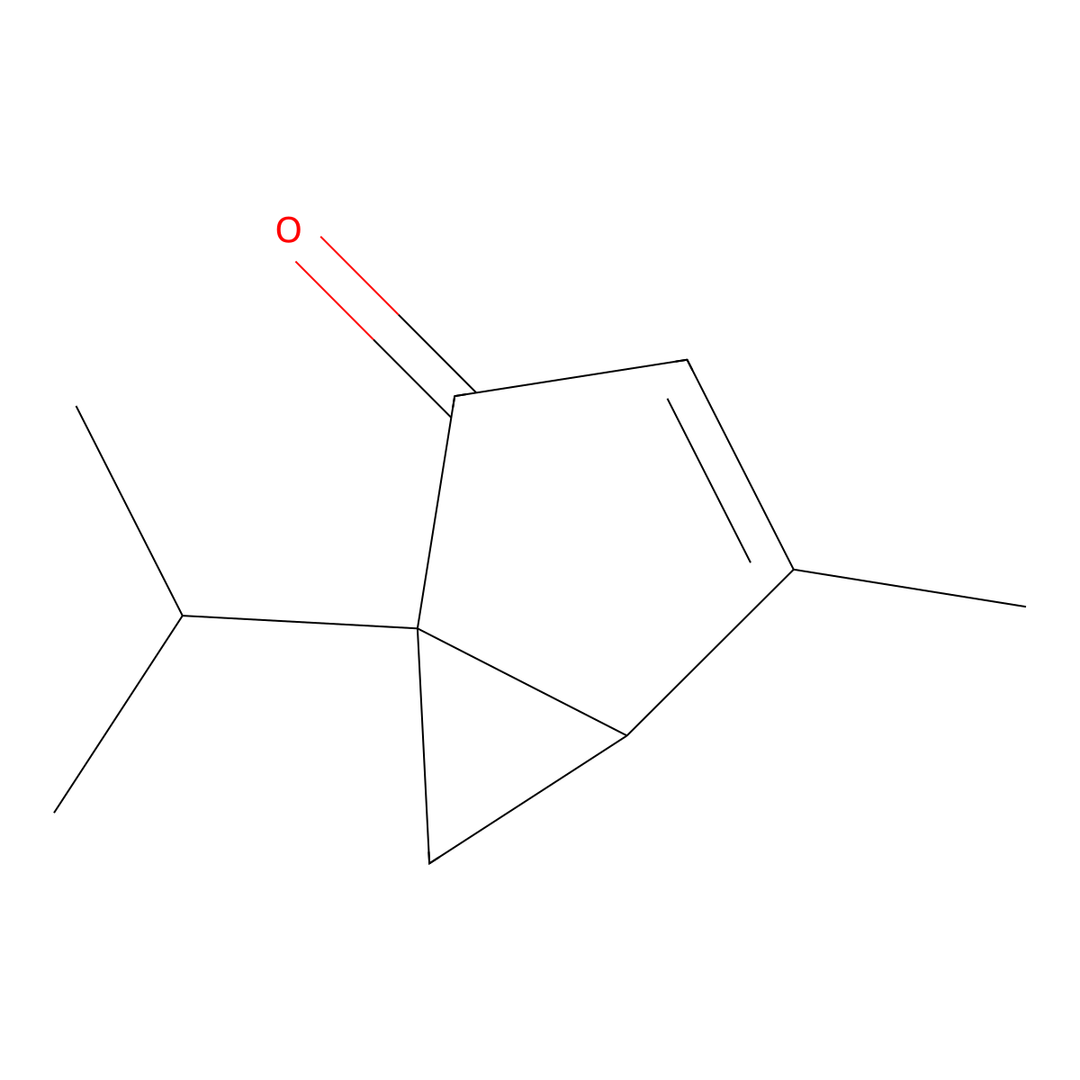 Umbellulone molecular structure, CAS 24545-81-1