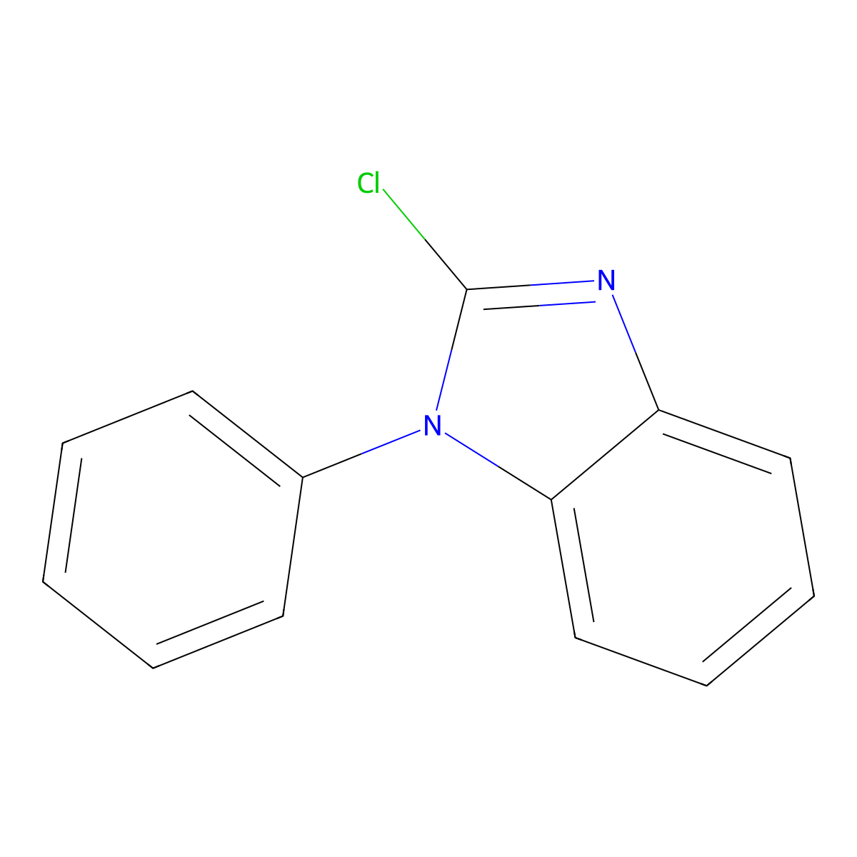 2-Chloro-1-phenyl-1H-benzimidazole molecular structure, CAS 24547-45-3