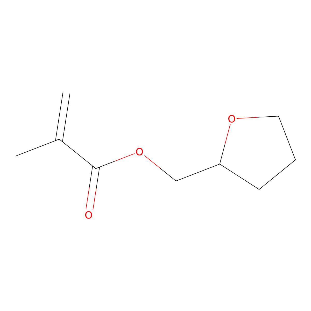 Tetrahydrofurfuryl Methacrylate molecular structure, CAS 2455-24-5