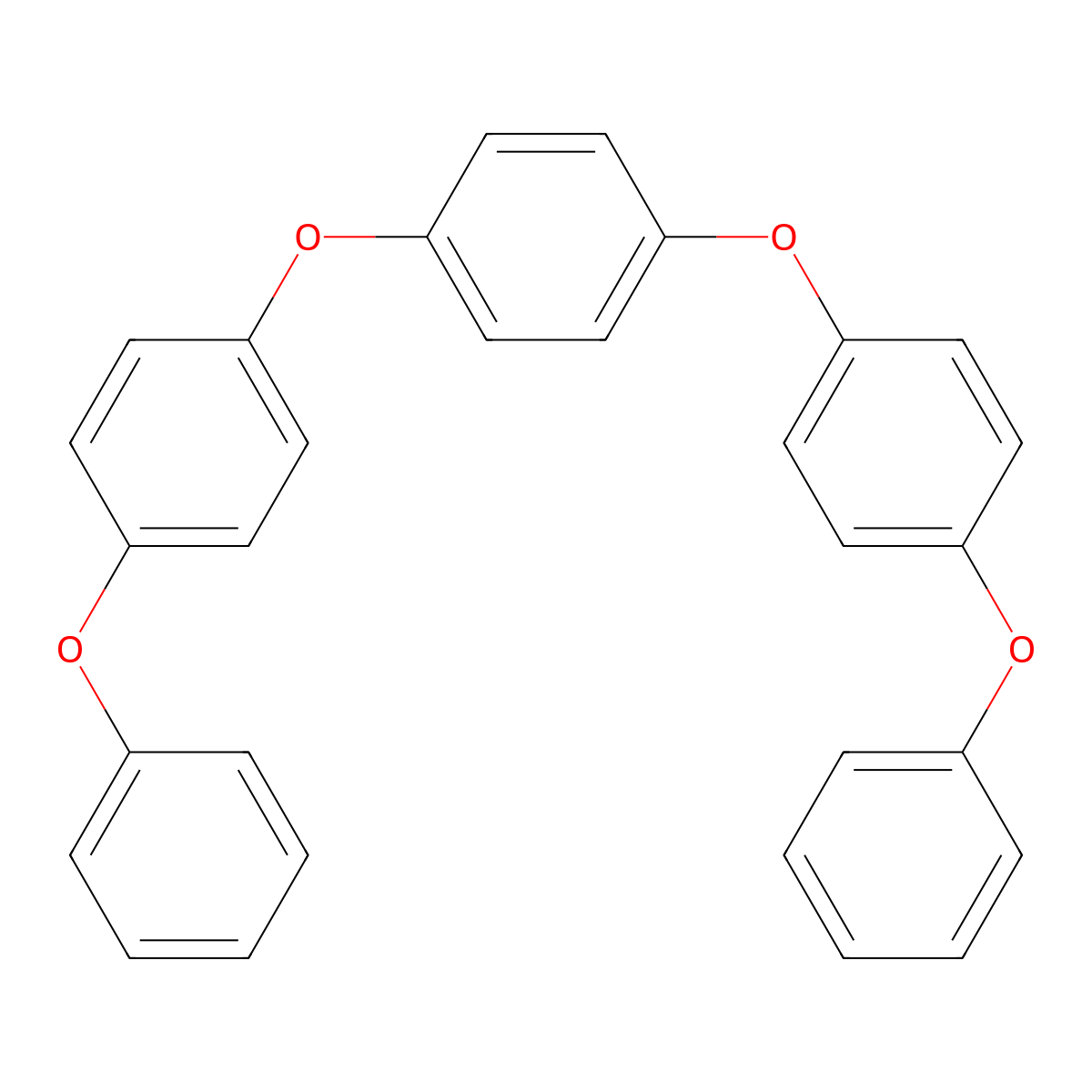 1,4-Bis(4-phenoxyphenoxy)benzene molecular structure, CAS 2455-43-8