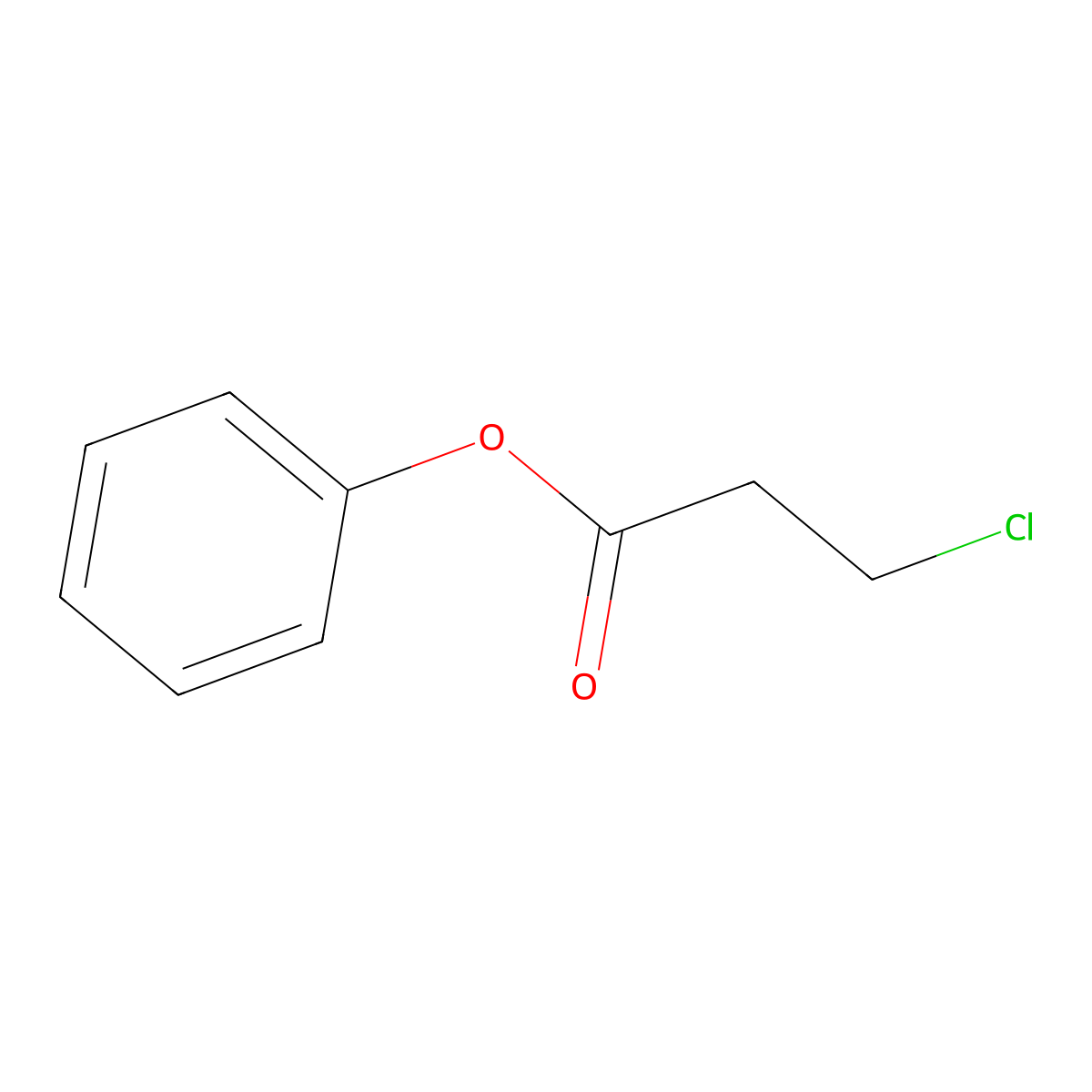 Phenyl beta-chloropropionate molecular structure, CAS 24552-27-0
