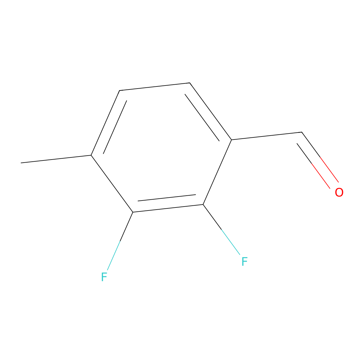 2,3-Difluoro-4-methylbenzaldehyde molecular structure, CAS 245536-50-9