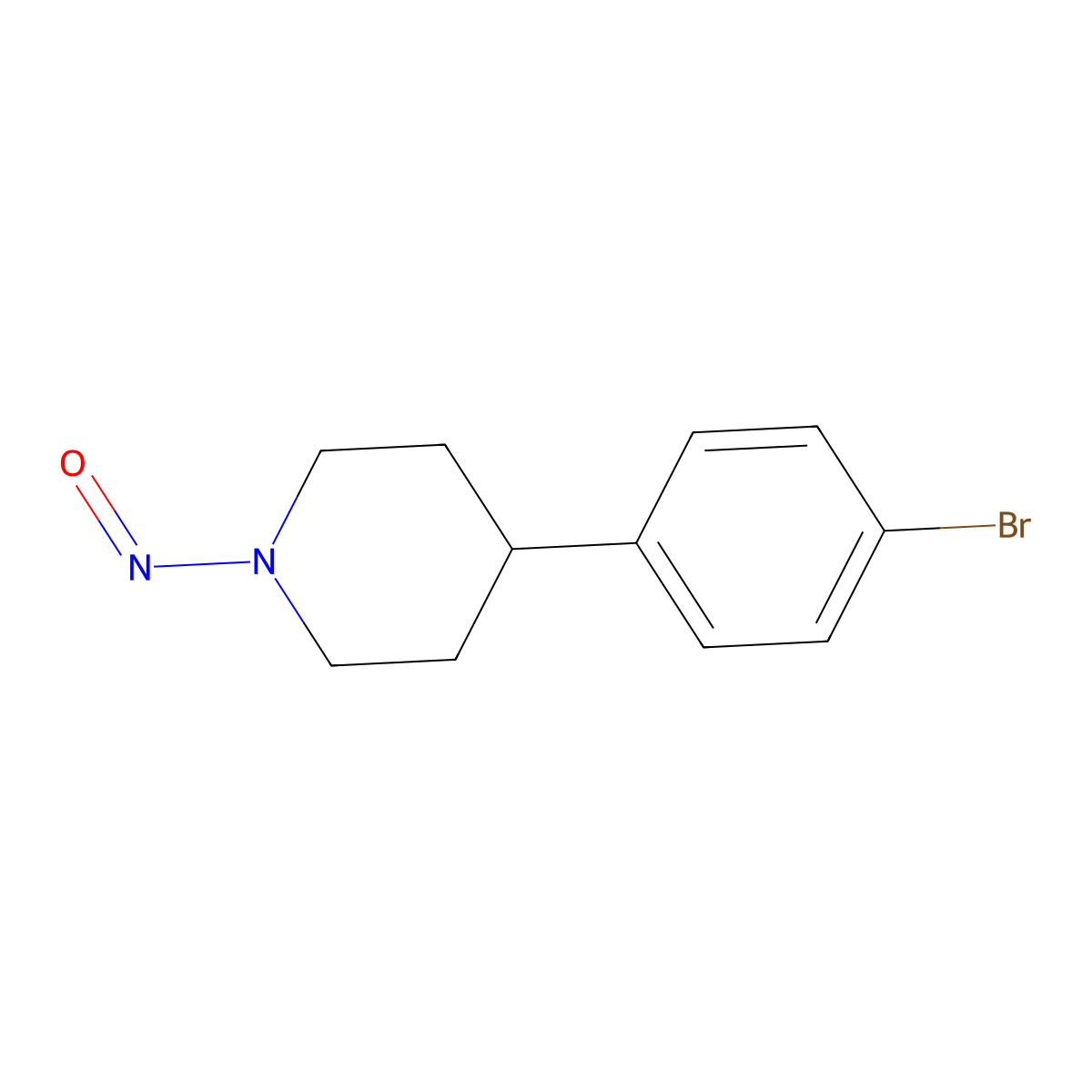 4-(4-Bromophenyl)-1-nitrosopiperidine molecular structure, CAS 2455384-06-0