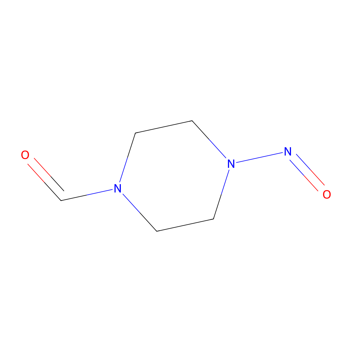 4-Nitrosopiperazine-1-carbaldehyde molecular structure, CAS 2455384-08-2