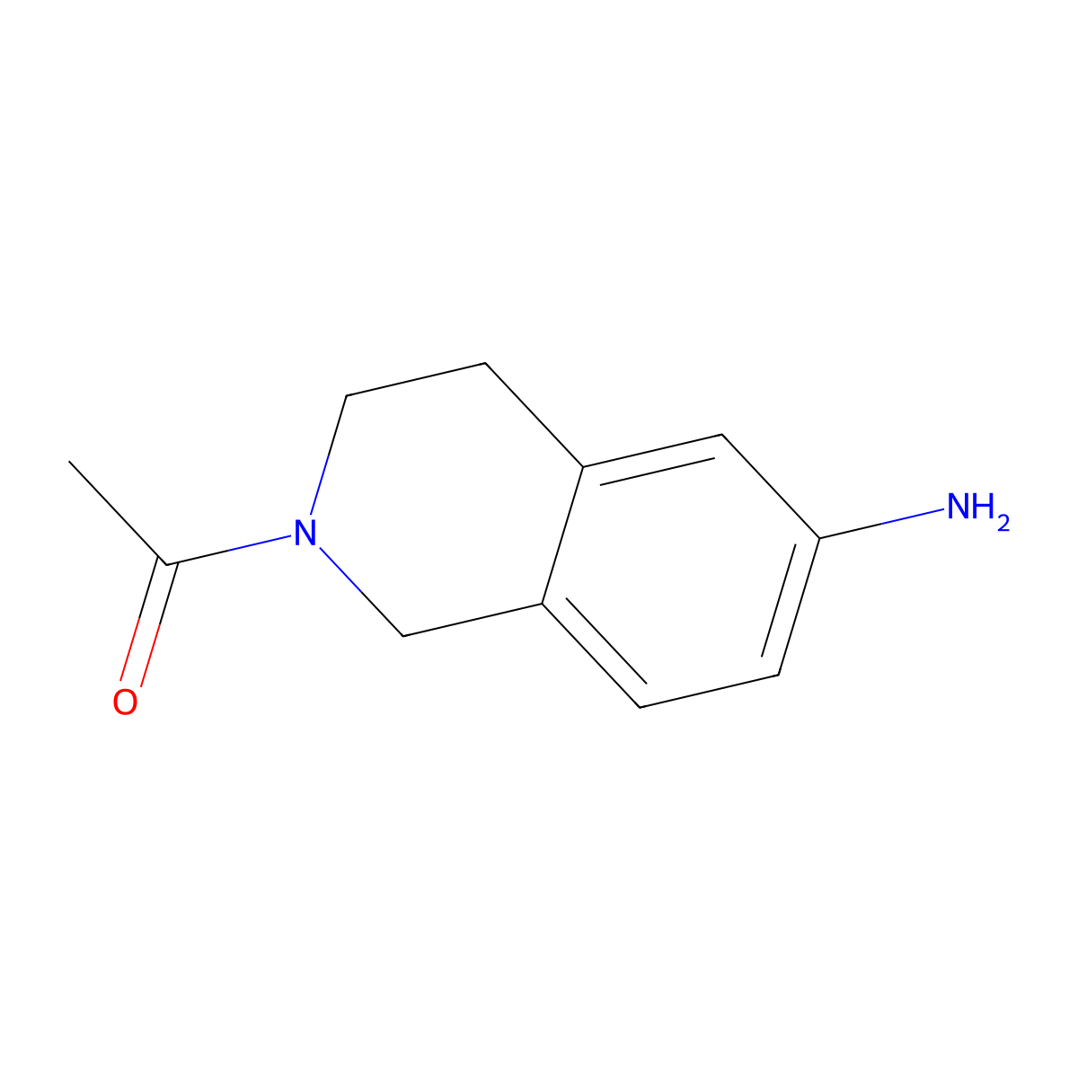 2-Acetyl-1,2,3,4-tetrahydroisoquinolin-6-amine molecular structure, CAS 245547-23-3