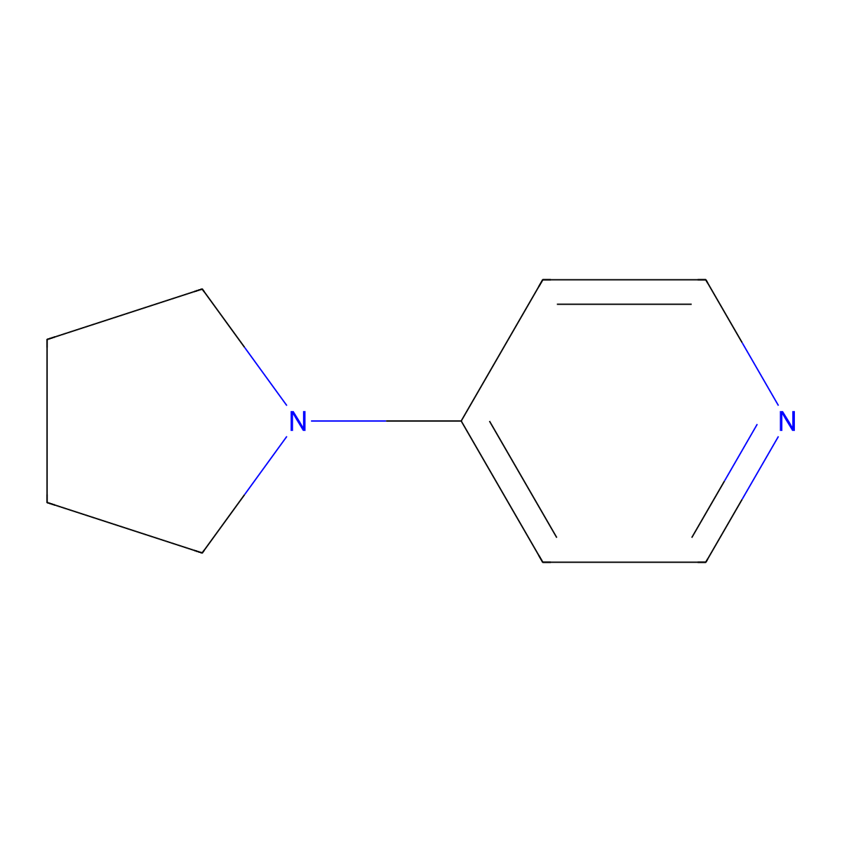 4-Pyrrolidinopyridine molecular structure, CAS 2456-81-7