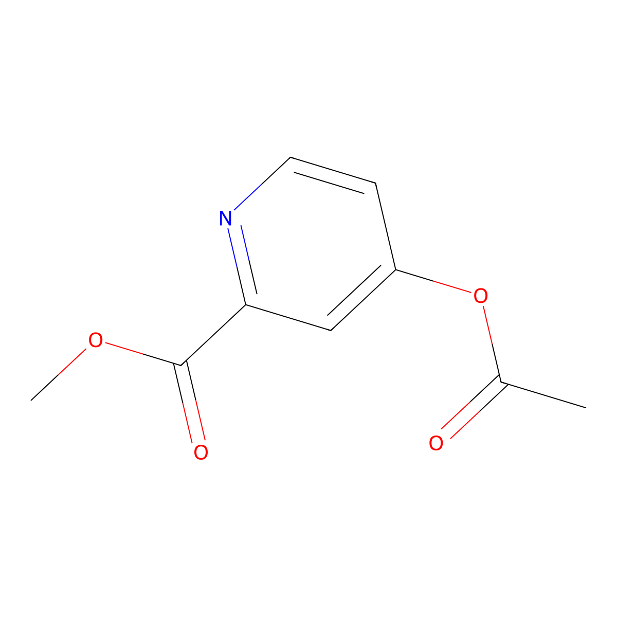 4-Acetoxy-pyridine-2-carboxylic acid methyl ester molecular structure, CAS 2456306-60-6