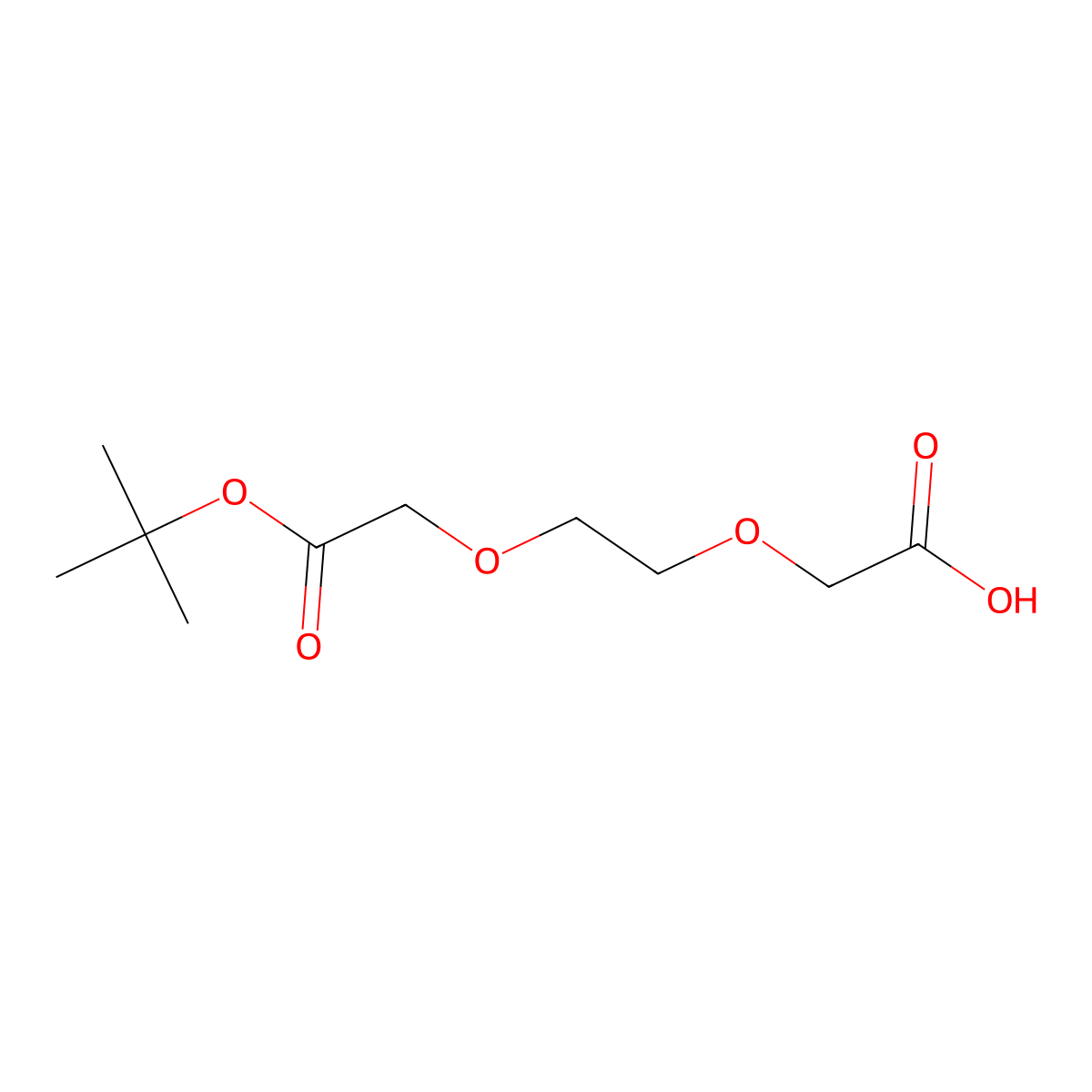 2-(2-(2-(tert-Butoxy)-2-oxoethoxy)ethoxy)acetic acid molecular structure, CAS 2456391-60-7