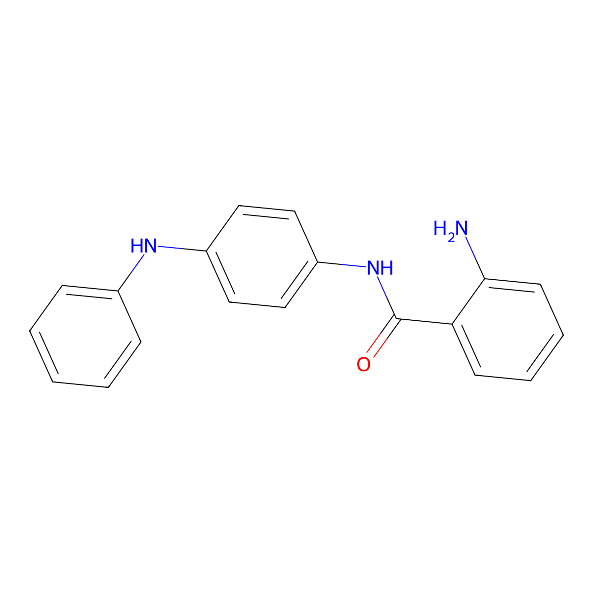 2-amino-N-(4-anilinophenyl)benzamide molecular structure, CAS 24565-03-5