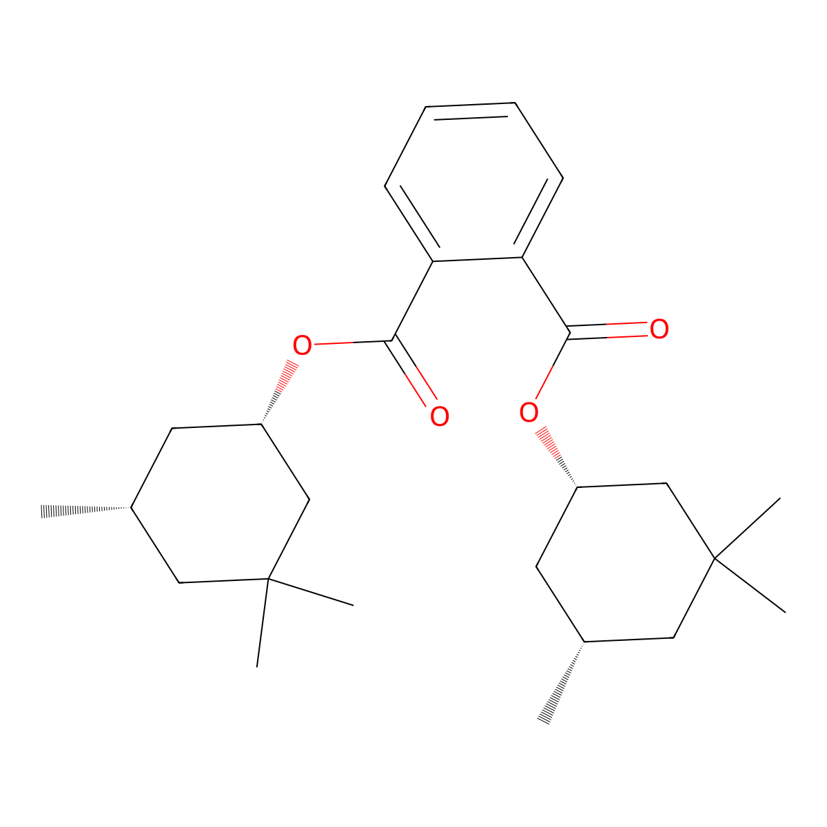 Bis(cis-3,3,5-trimethylcyclohexyl) Phthalate molecular structure, CAS 245652-81-7