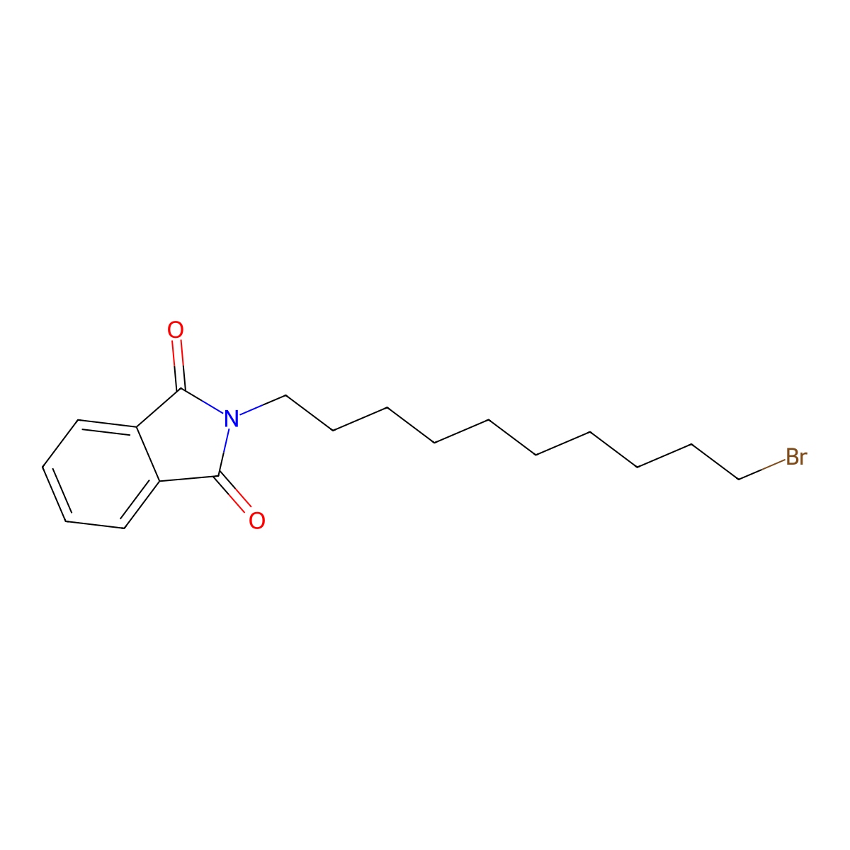 N-(10-Bromodec-1-yl)phthalimide molecular structure, CAS 24566-80-1