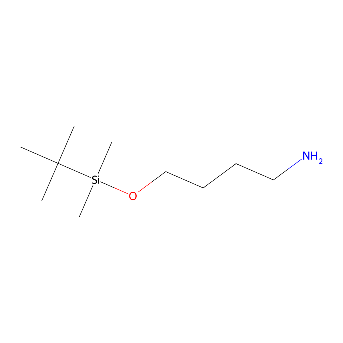 (4-Aminobutoxy)(tert-butyl)dimethylsilane molecular structure, CAS 245660-15-5