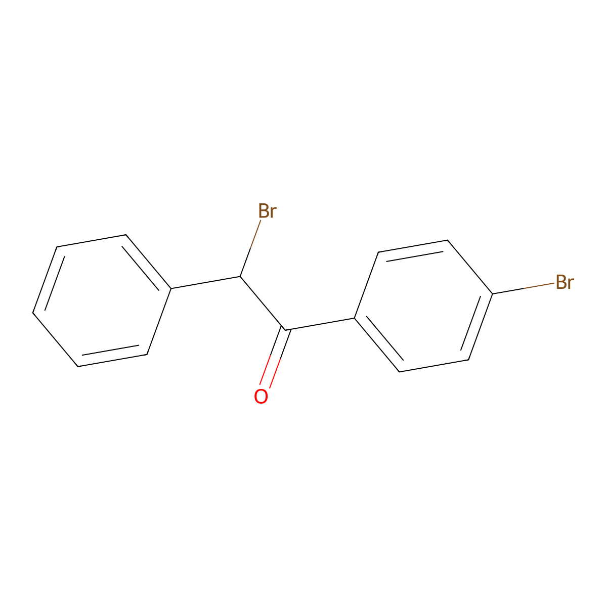 2-Bromo-1-(4-bromophenyl)-2-phenylethanone molecular structure, CAS 24567-06-4