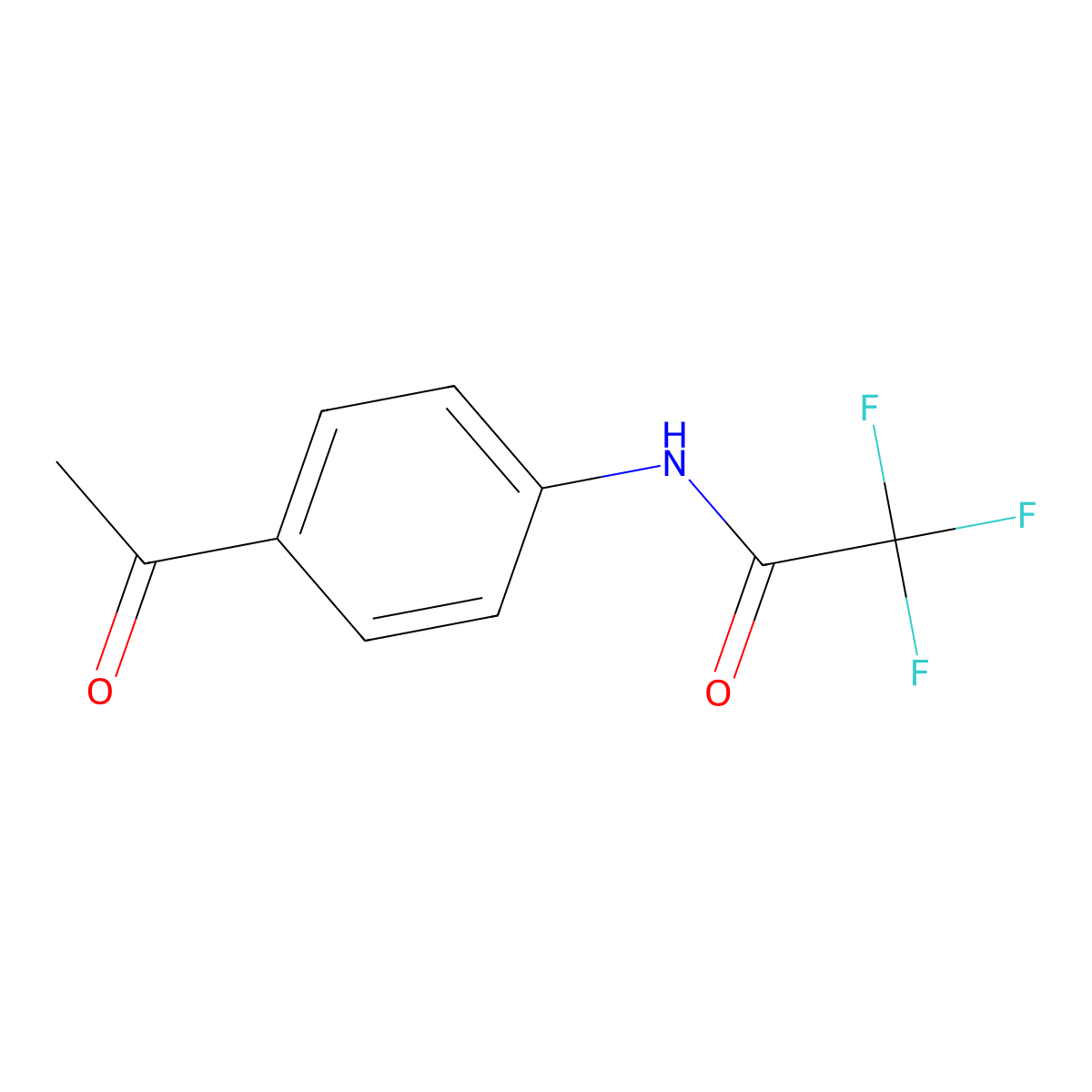 N-(4-Acetylphenyl)-2,2,2-trifluoroacetamide molecular structure, CAS 24568-13-6
