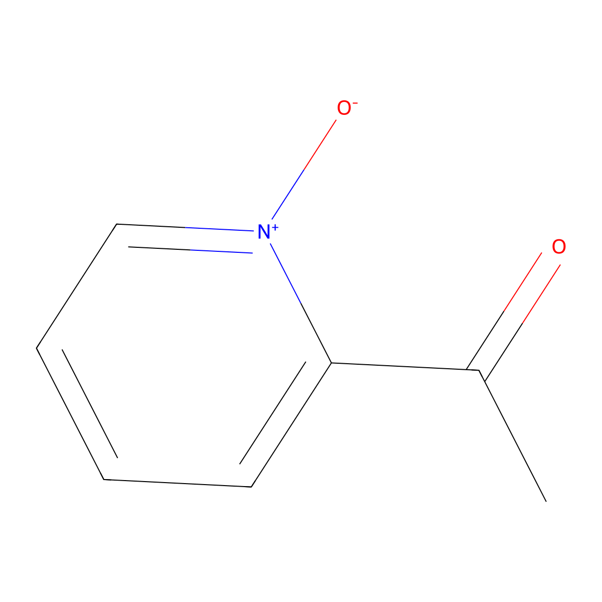 1-(1-Oxidopyridin-6-yl)ethanone molecular structure, CAS 2457-50-3