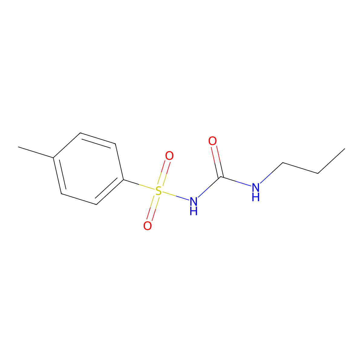 1-Propyl-3-(p-tolylsulphonyl)urea molecular structure, CAS 24570-88-5