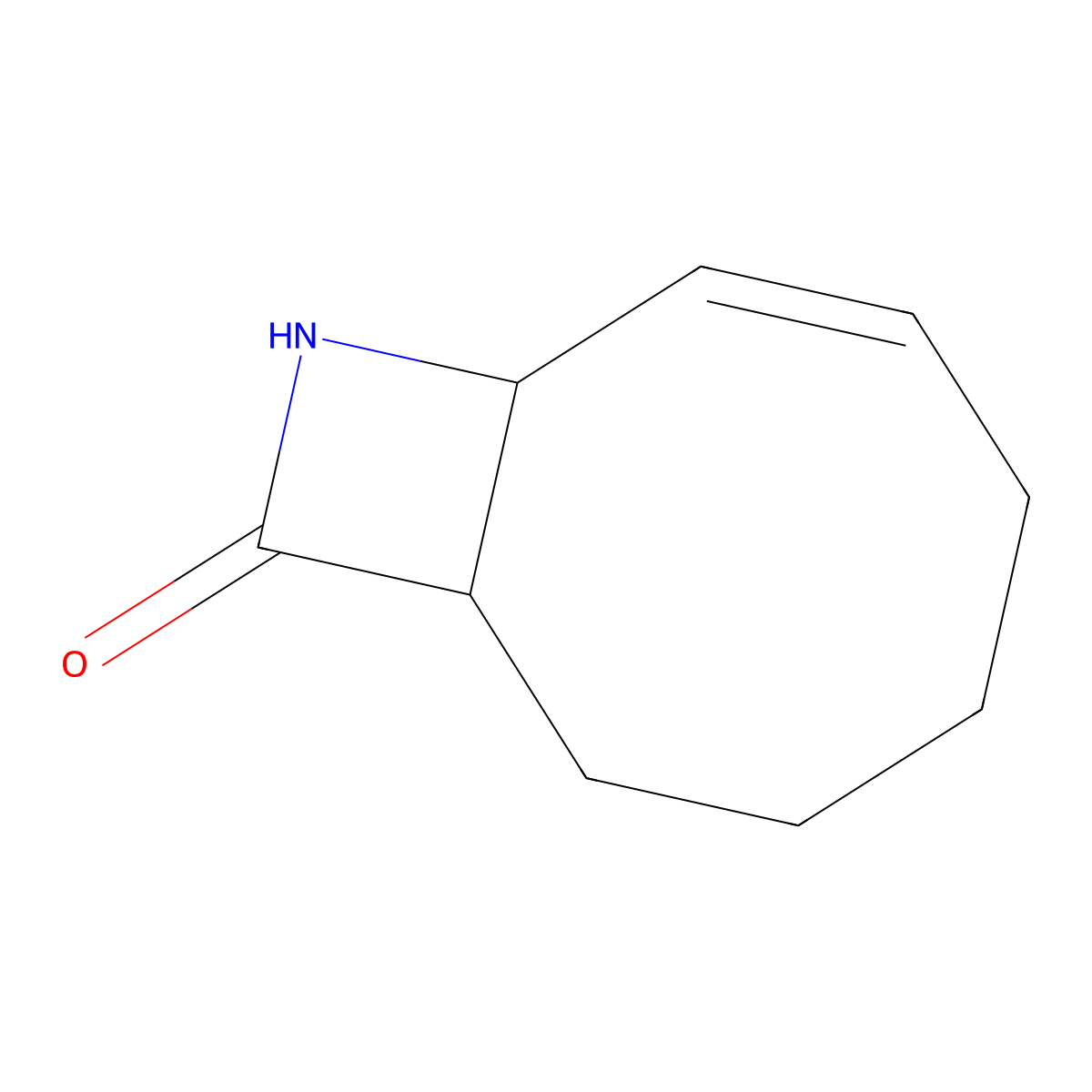 9-Azabicyclo[6.2.0]dec-6-en-10-one molecular structure, CAS 24571-99-1