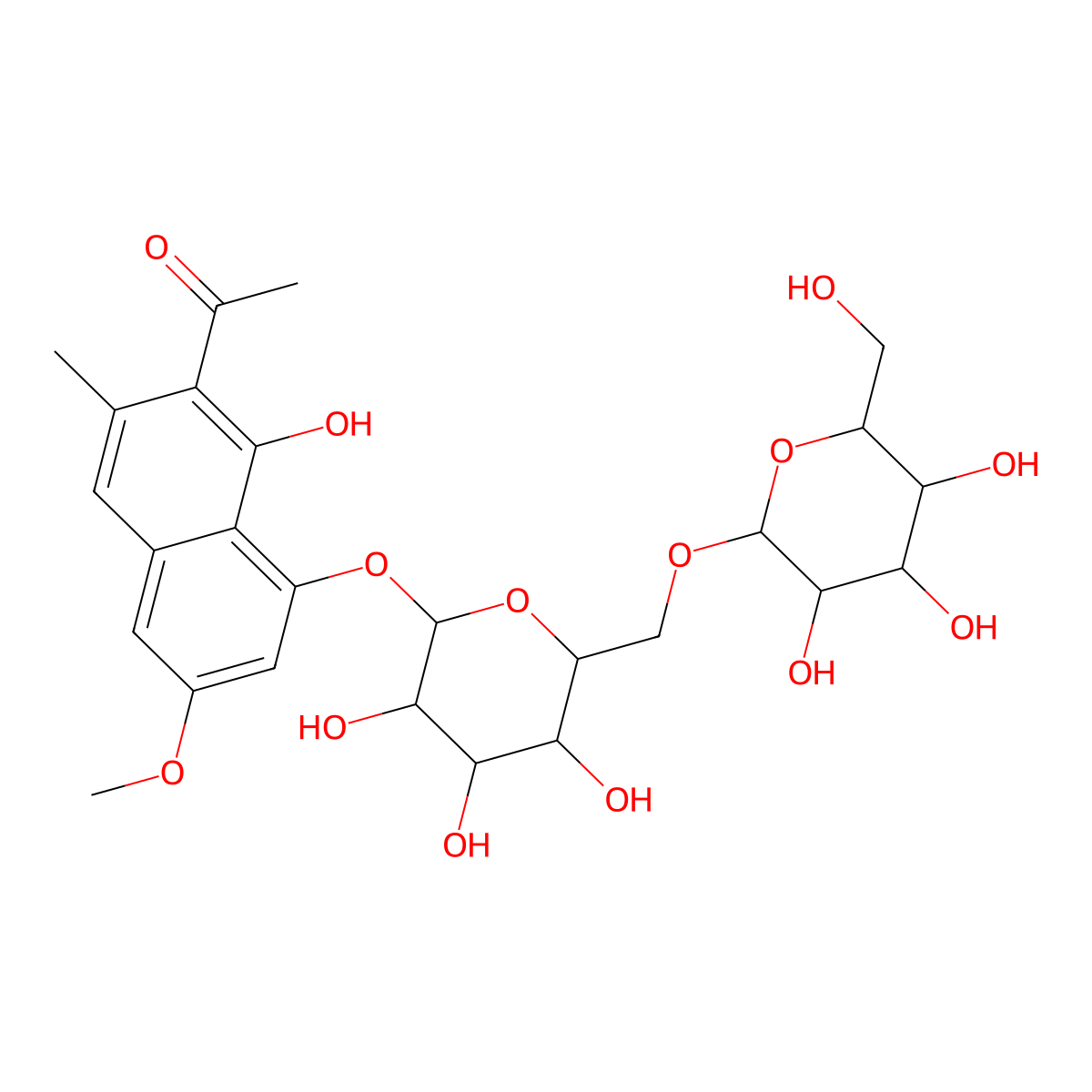 Torachrysone 8-O-|A-D-glucoside molecular structure, CAS 245724-09-8