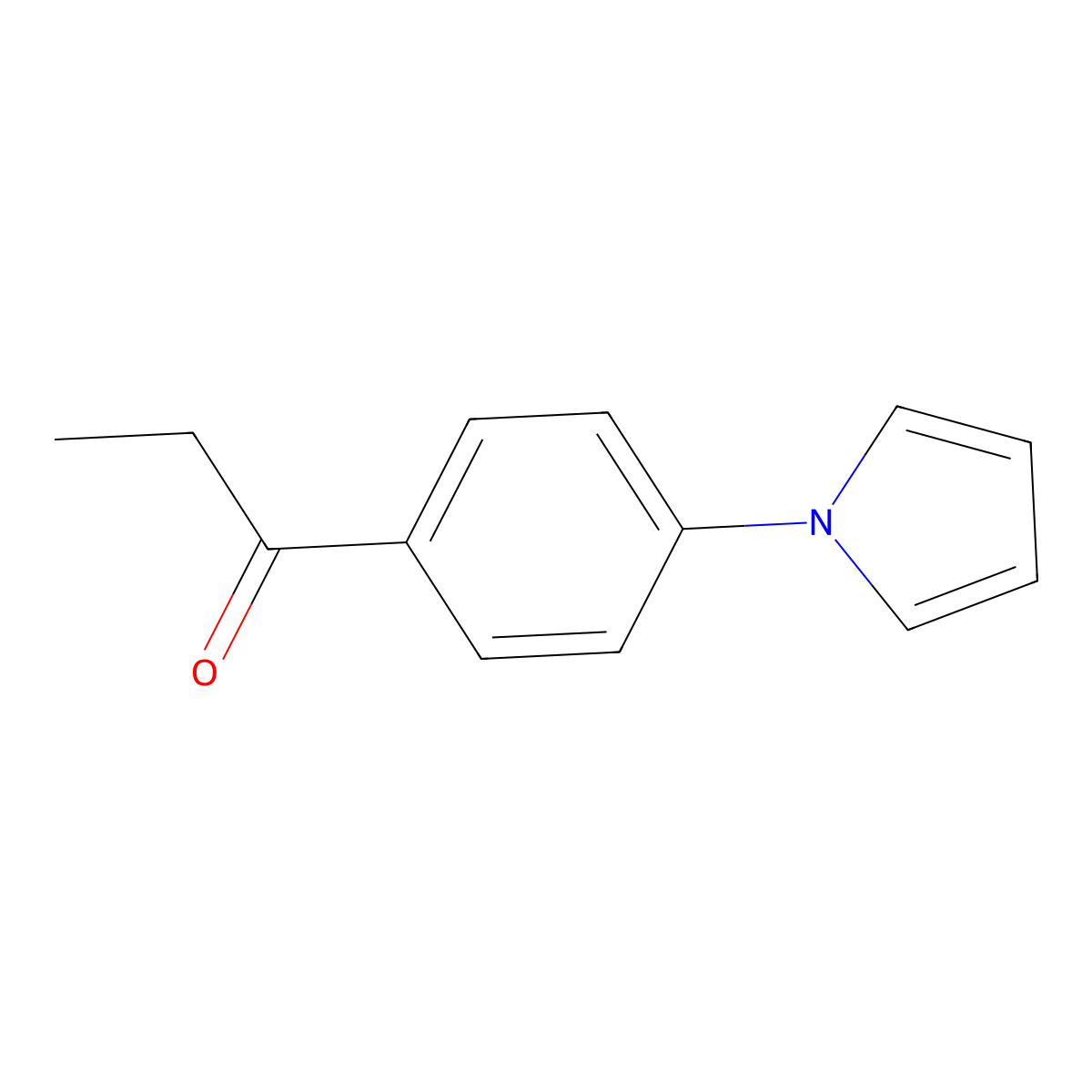 1-(4-(1H-pyrrol-1-yl)phenyl)propan-1-one molecular structure, CAS 245728-56-7