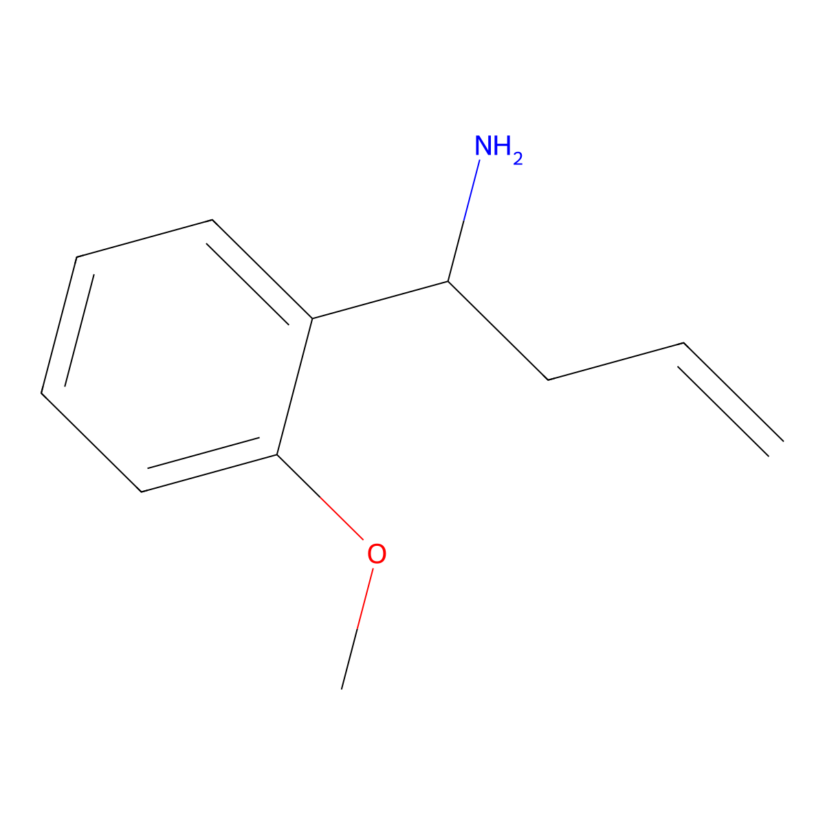 (1s)-1-(2-Methoxyphenyl)but-3-en-1-amine molecular structure, CAS 245735-58-4