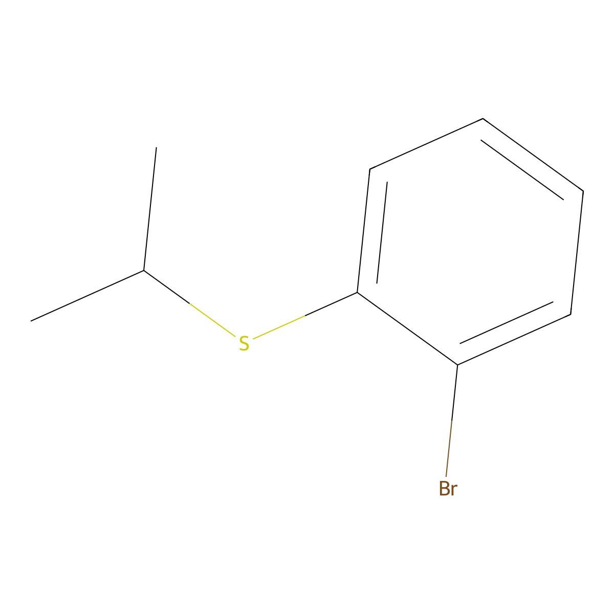 (2-Bromophenyl)(isopropyl)sulfane molecular structure, CAS 245739-32-6
