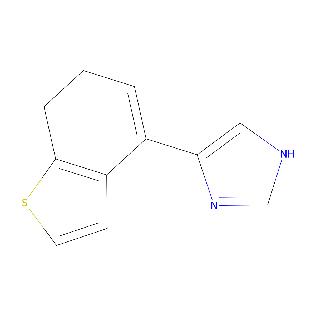 1H-Imidazole, 5-(6,7-dihydrobenzo[b]thien-4-yl)- molecular structure, CAS 245744-10-9