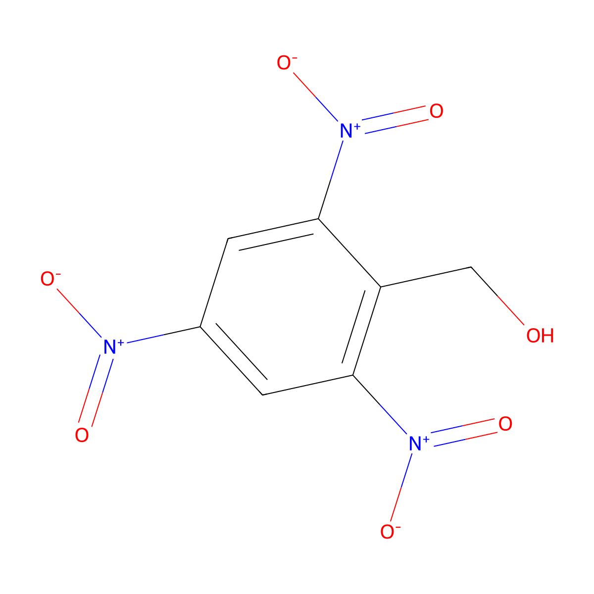 2,4,6-Trinitrobenzenemethanol molecular structure, CAS 24577-68-2