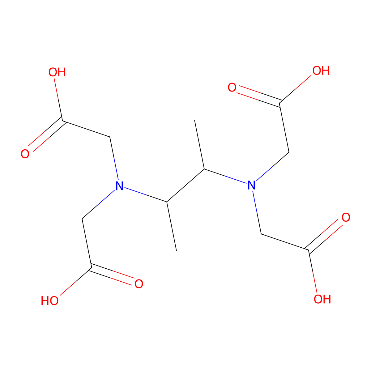 Glycine, N,N'-(1,2-dimethyl-1,2-ethanediyl)bis(N-(carboxymethyl)- molecular structure, CAS 2458-58-4