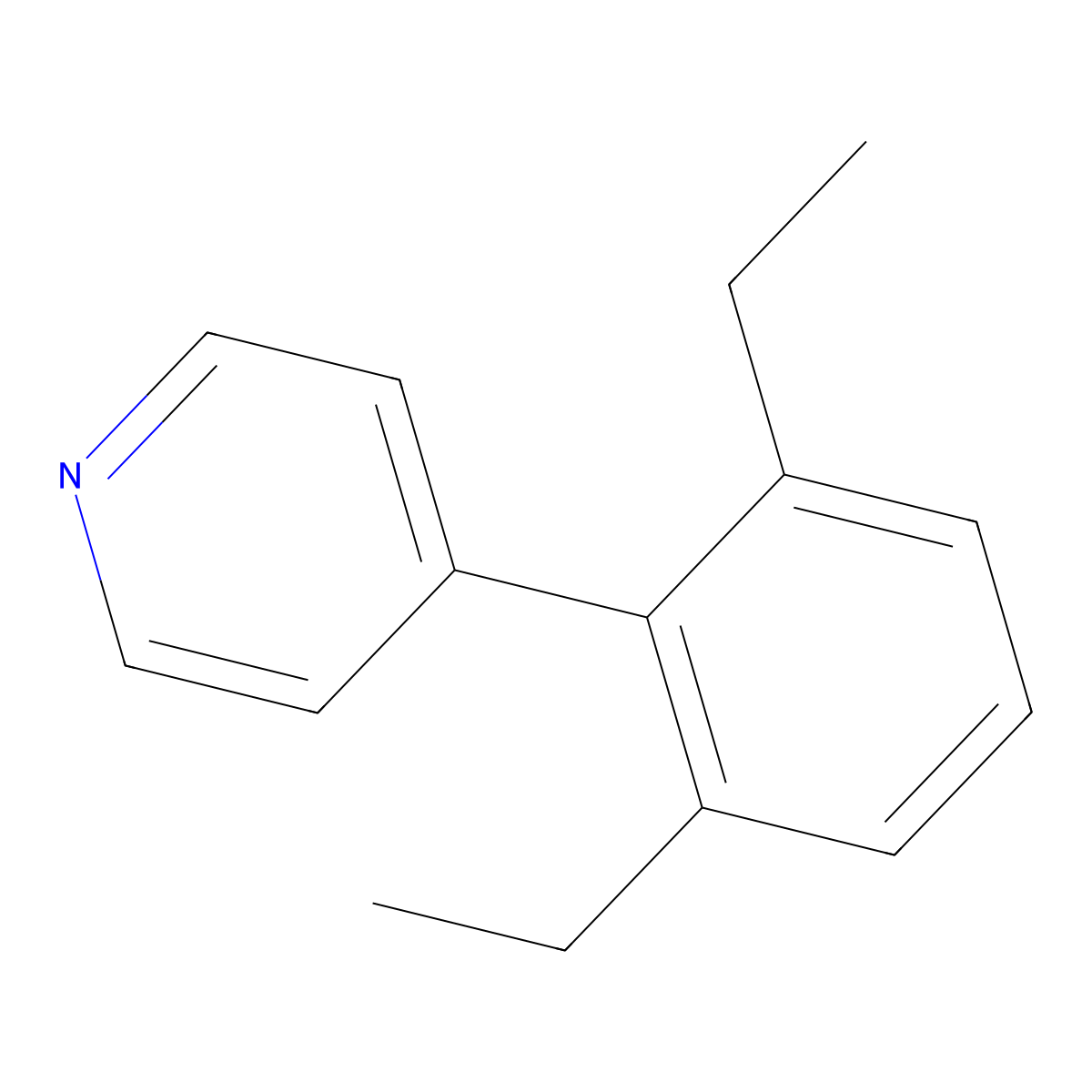 4-(2,6-Diethylphenyl)pyridine molecular structure, CAS 2458111-99-2