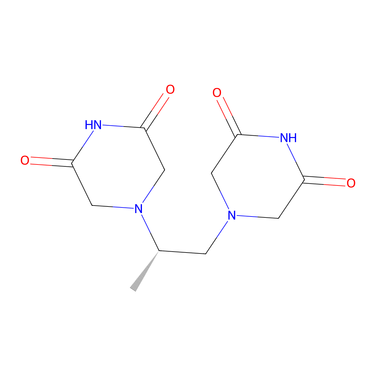 Dexrazoxane molecular structure, CAS 24584-09-6