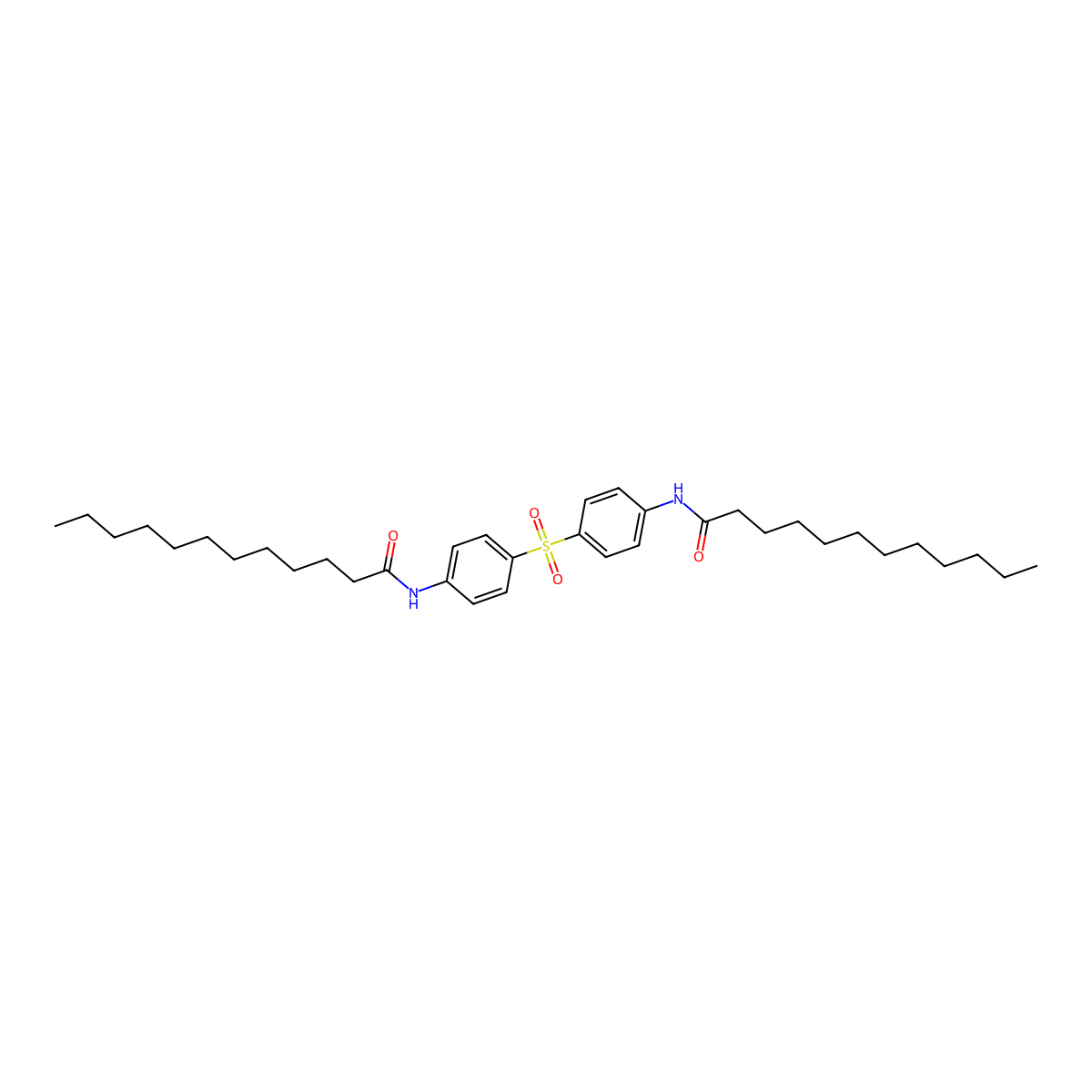 Dodecananilide, 4',4'''-sulfonylbis- molecular structure, CAS 24586-28-5
