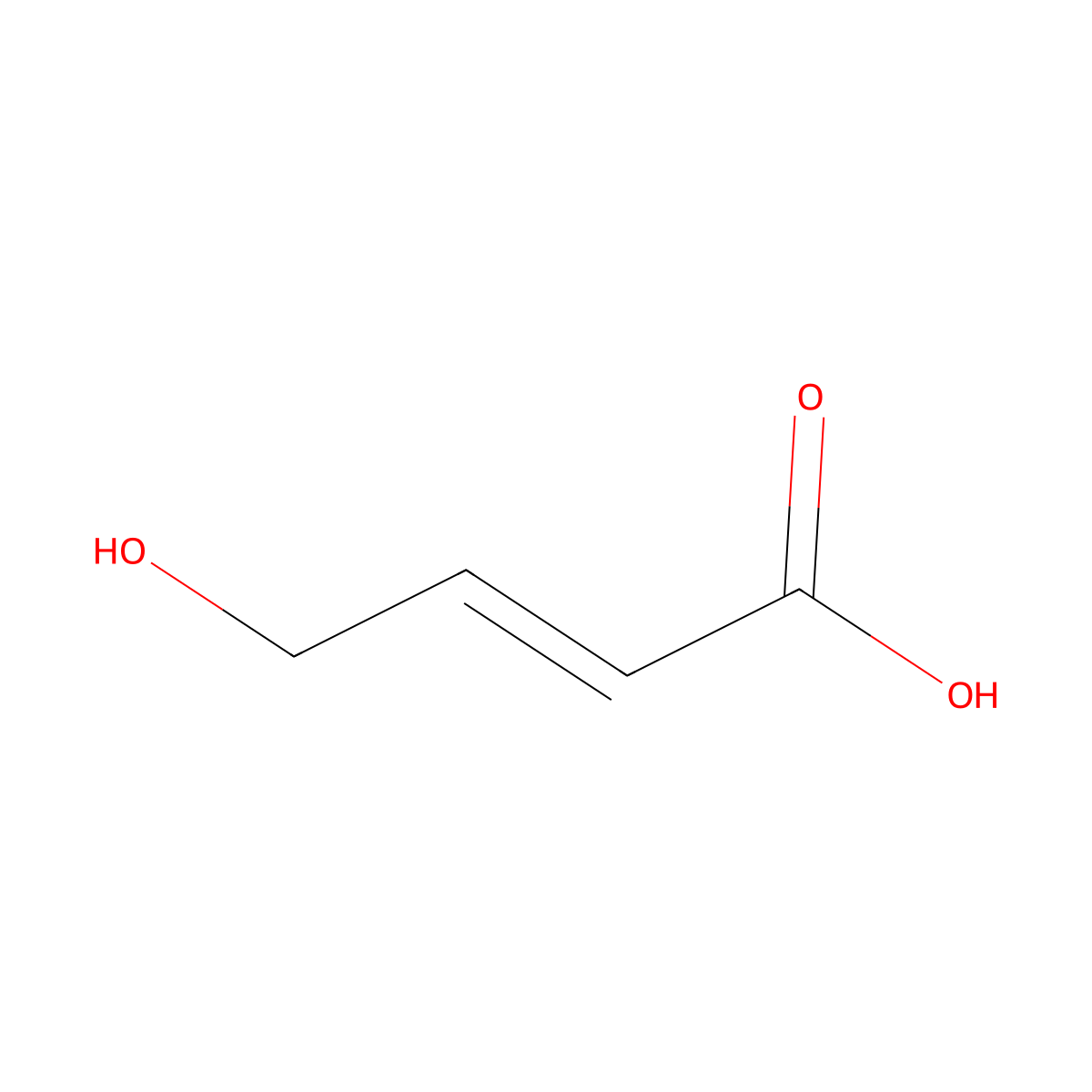 trans-4-Hydroxycrotonic acid molecular structure, CAS 24587-49-3