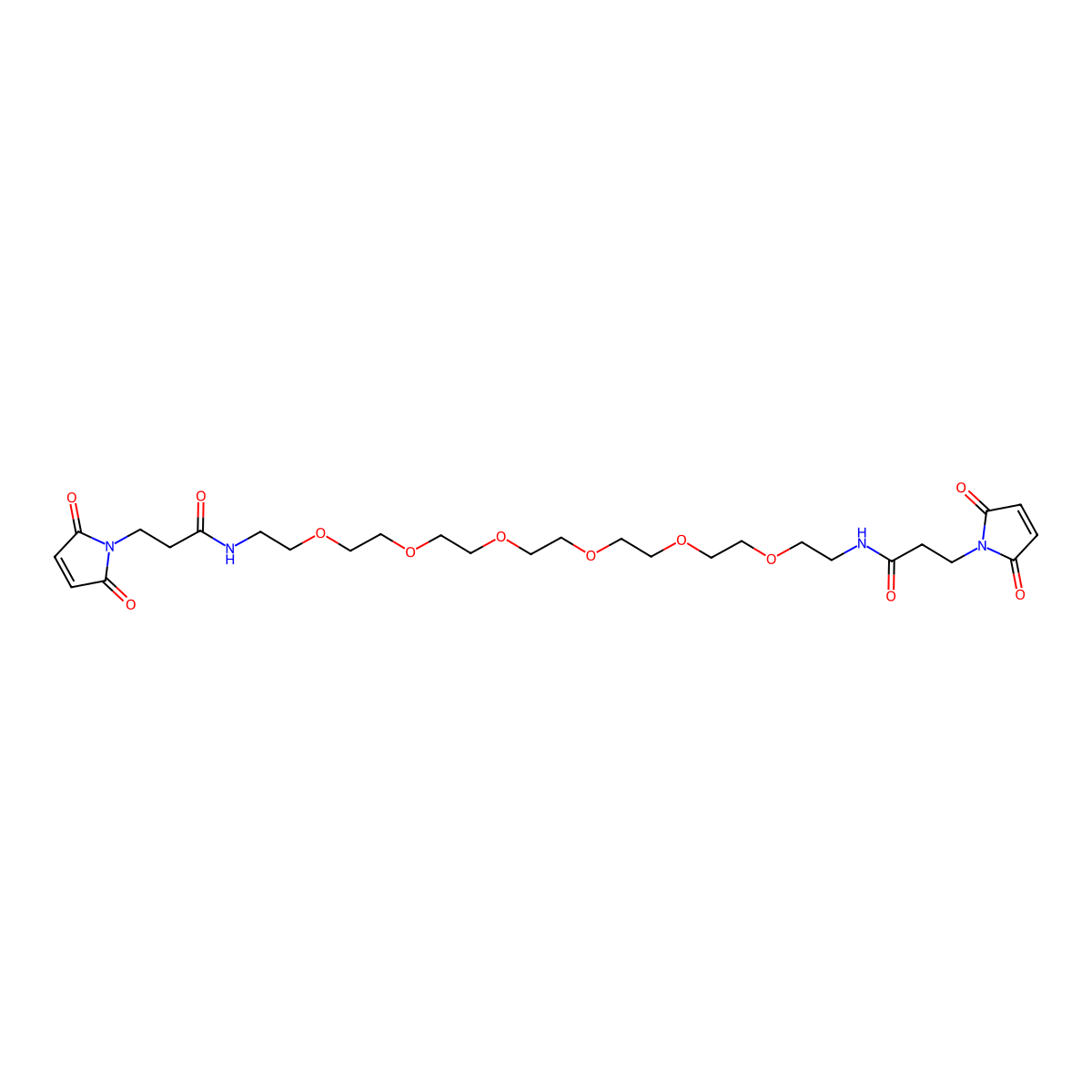 Bis-Mal-PEG6 molecular structure, CAS 2458811-07-7