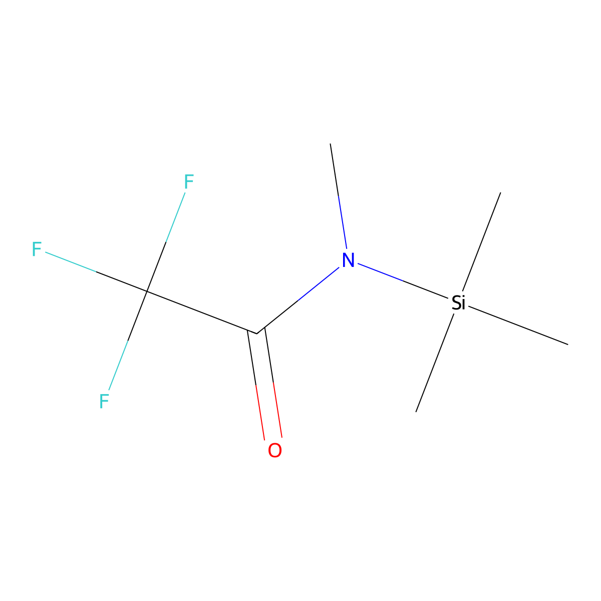 N-methyl-N-(trimethylsilyl)trifluoroacetamide molecular structure, CAS 24589-78-4