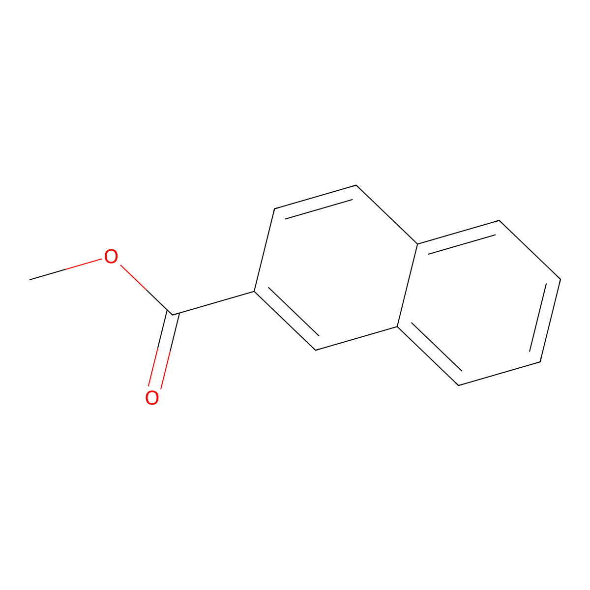 Methyl 2-naphthoate molecular structure, CAS 2459-25-8