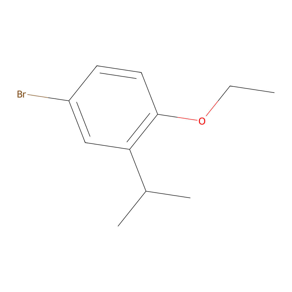 4-Bromo-1-ethoxy-2-(propan-2-yl)benzene molecular structure, CAS 24591-35-3