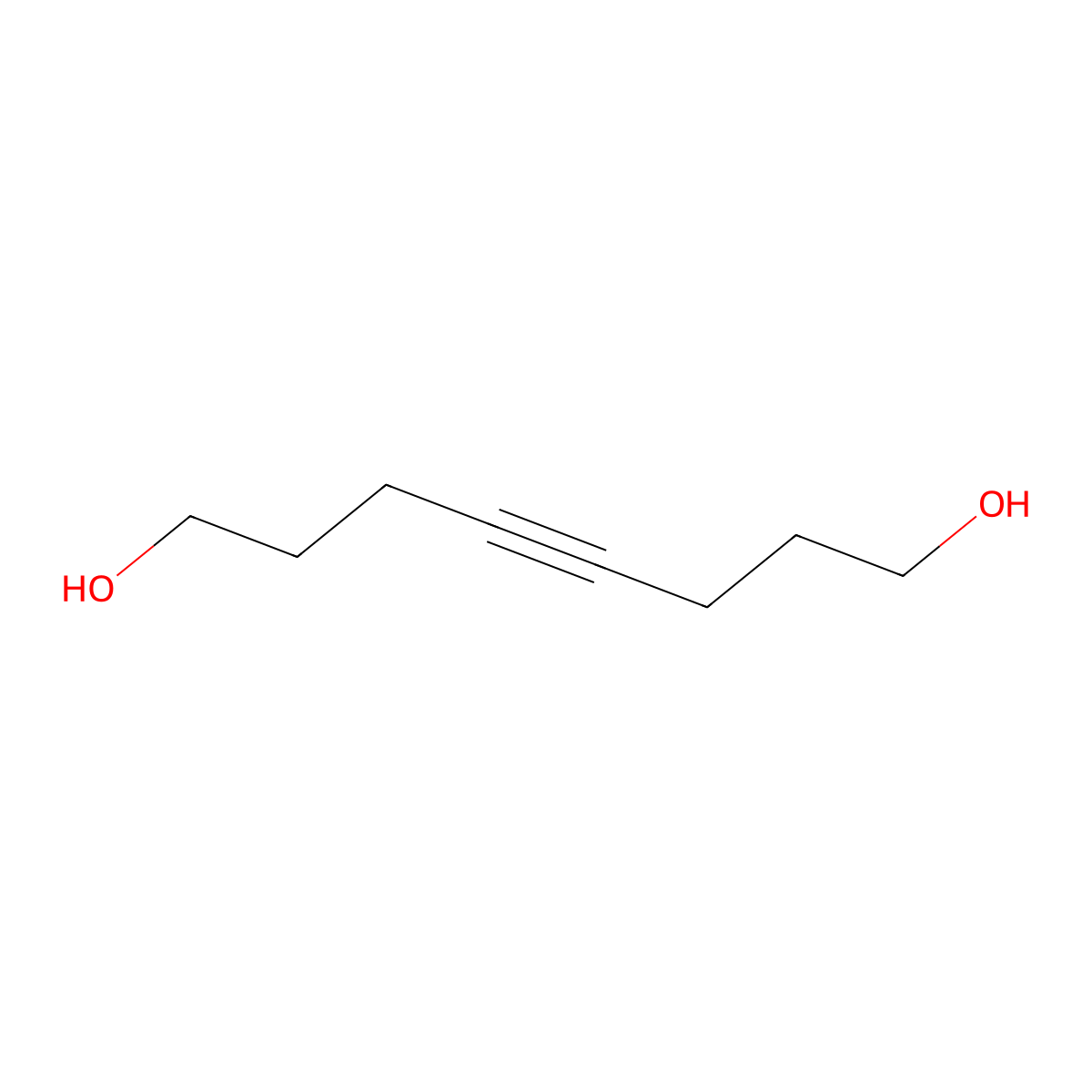 Oct-4-yne-1,8-diol molecular structure, CAS 24595-59-3