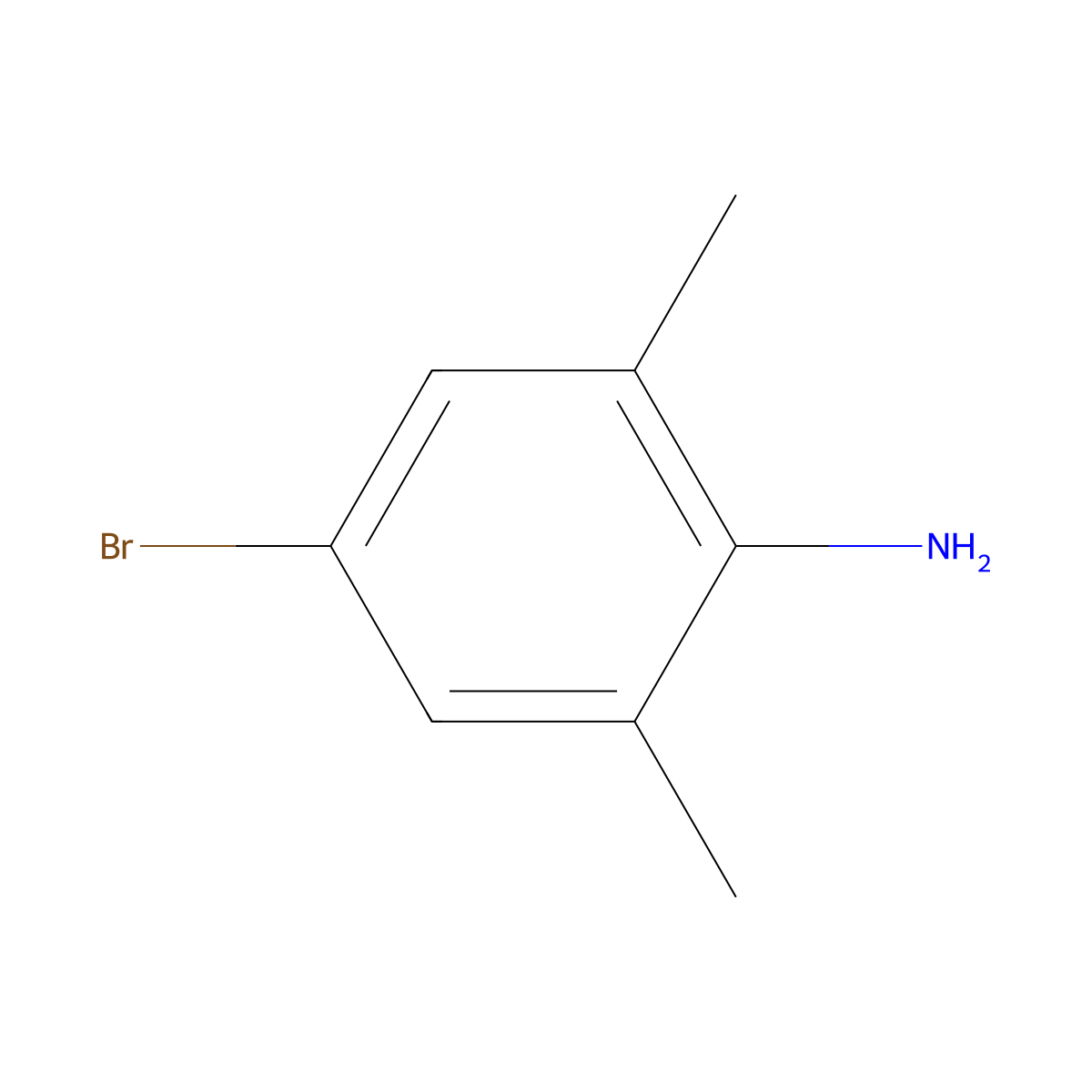 4-Bromo-2,6-xylidine molecular structure, CAS 24596-19-8