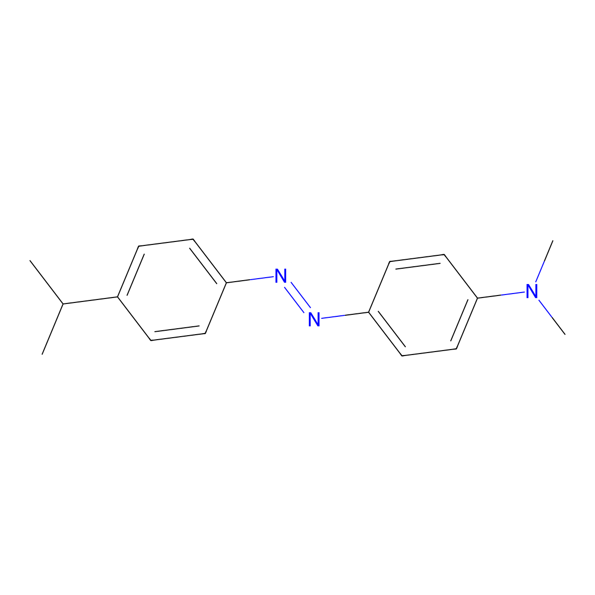 ANILINE, p-(p-CUMENYLAZO)-N,N-DIMETHYL- molecular structure, CAS 24596-38-1