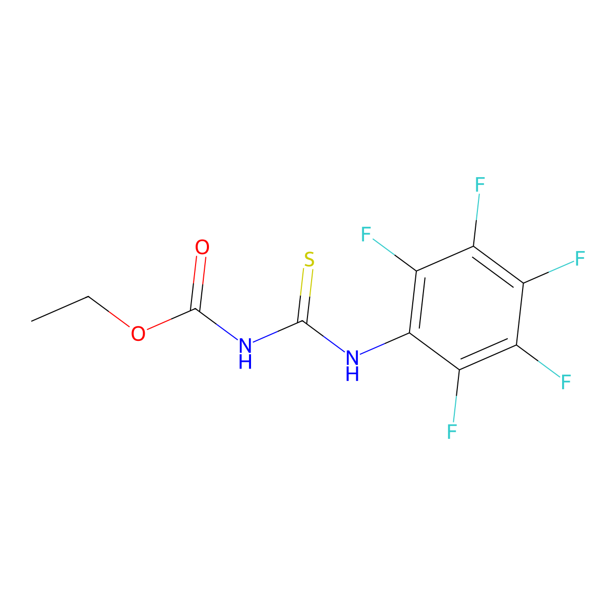 ethyl N-[(2,3,4,5,6-pentafluorophenyl)carbamothioyl]carbamate molecular structure, CAS 2459655-07-1