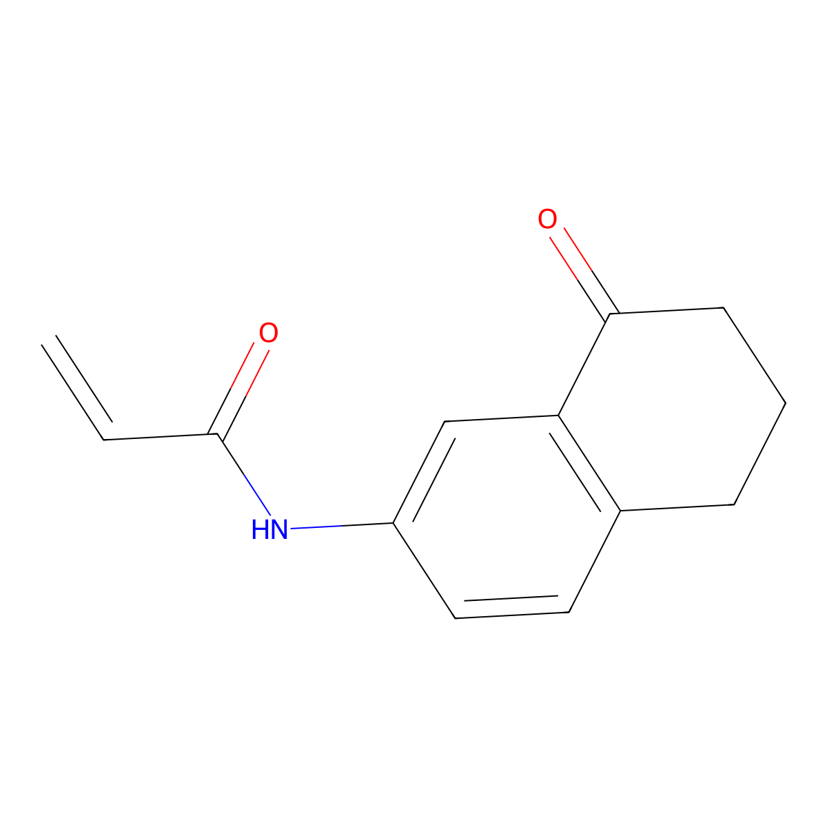 N-(8-oxo-6,7-dihydro-5H-naphthalen-2-yl)prop-2-enamide molecular structure, CAS 2459725-80-3