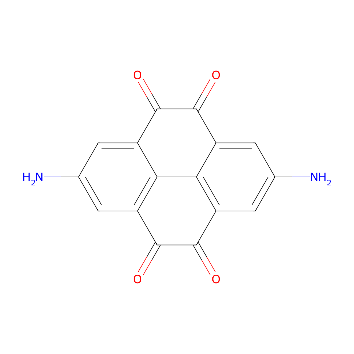 2,7-Diaminopyrene-4,5,9,10-tetraone molecular structure, CAS 2459874-51-0
