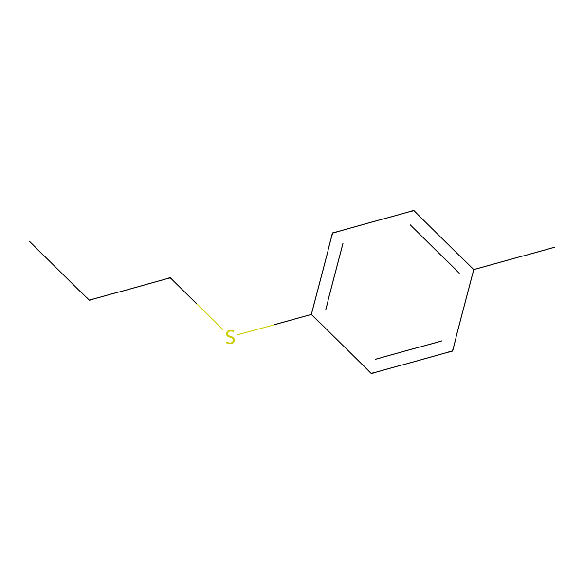 Propyl P-tolyl sulfide molecular structure, CAS 24599-52-8