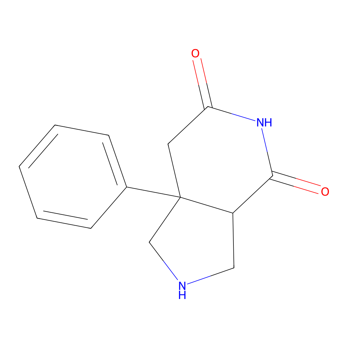 (3aS,7aR)-7a-phenylhexahydro-4H-pyrrolo[3,4-c]pyridine-4,6(5H)-dione molecular structure, CAS 2459945-96-9