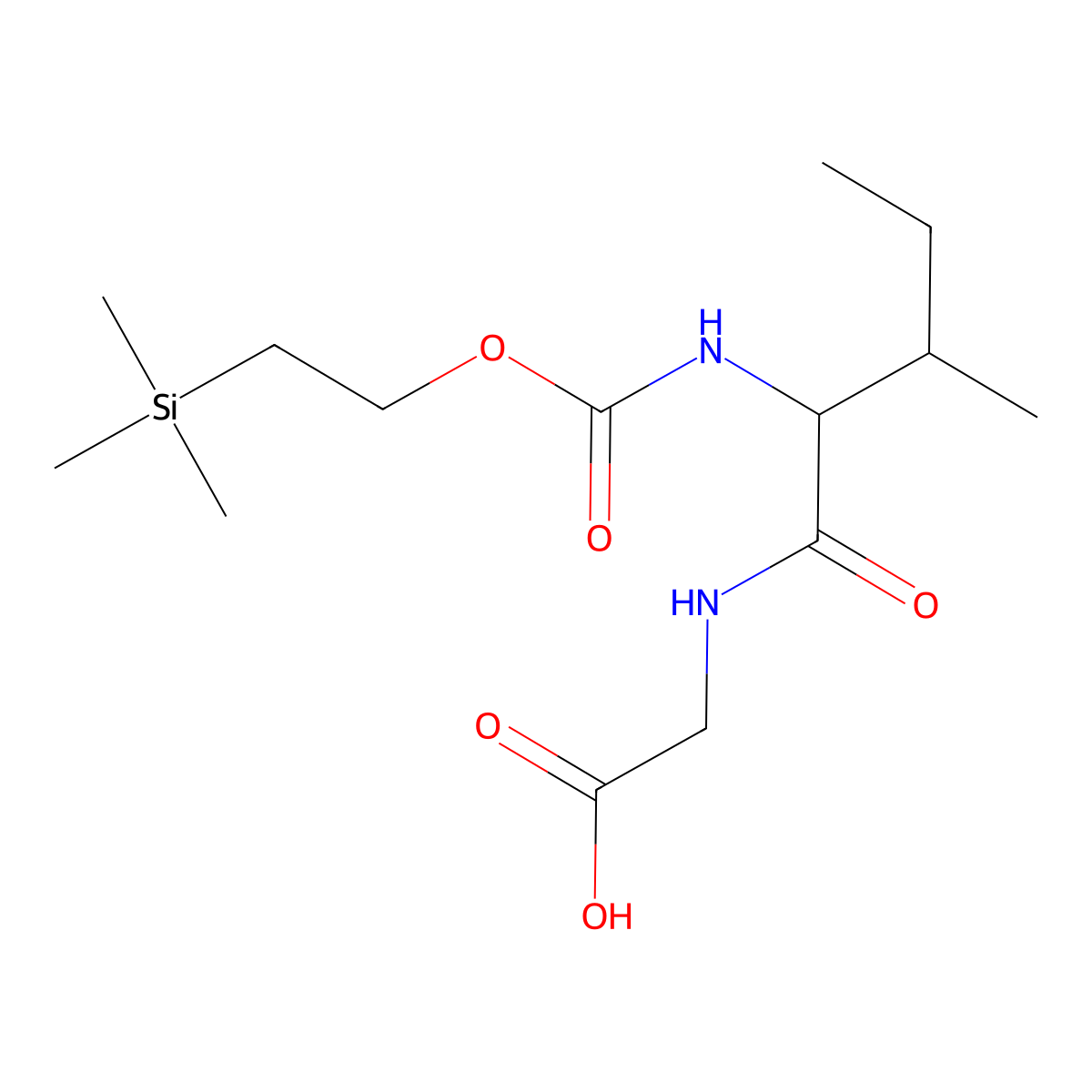 Teoc-L-Ile-Gly-OH molecular structure, CAS 2459946-38-2