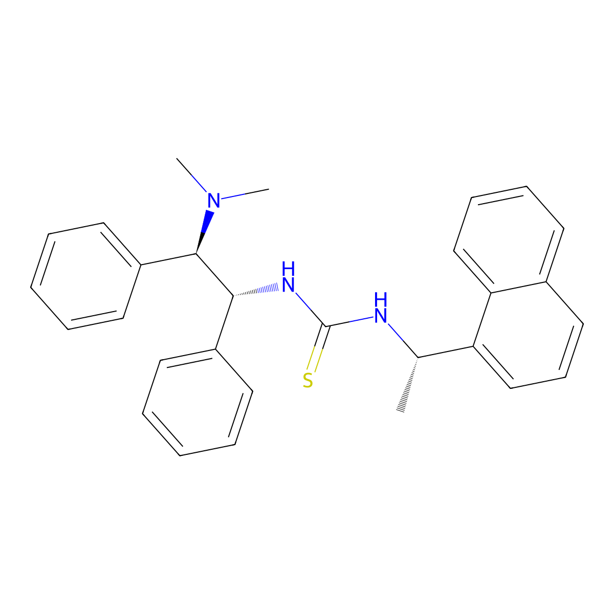 1-((1R,2R)-2-(Dimethylamino)-1,2-diphenylethyl)-3-((S)-1-(naphthalen-1-yl)ethyl)thiourea molecular structure, CAS 2459946-48-4