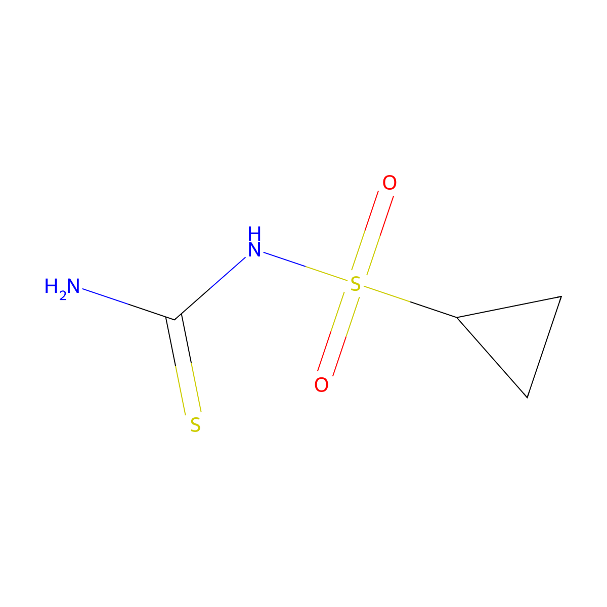 (Cyclopropanesulfonyl)thiourea molecular structure, CAS 2459962-84-4